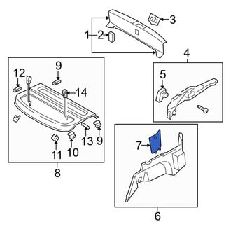 Mazda OE - Rear Left Trunk Trim Panel Insert