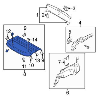 Mazda OE - Rear Package Tray