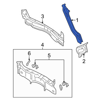 Mazda OE - Left Body D-Pillar Trim Panel