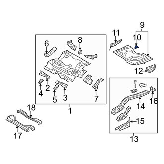 Mazda OE - Spare Tire Bracket