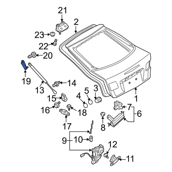 Liftgate Support Strut Holder