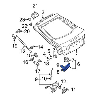 Mazda OE - Rear Liftgate Latch Handle