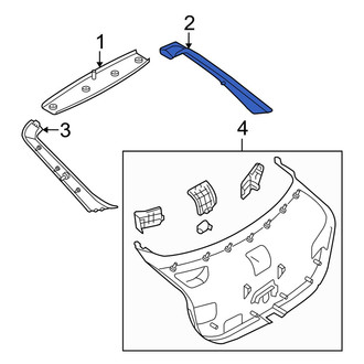 Mazda OE - Rear Right Liftgate Trim