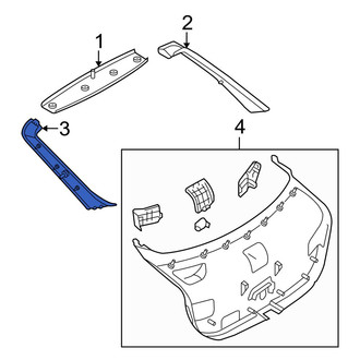 Mazda OE - Rear Left Liftgate Trim