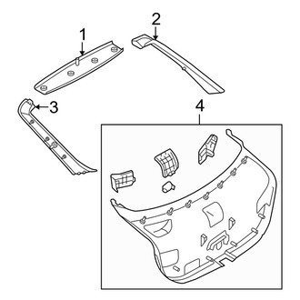 Mazda OE - Lift Gate - Interior Trim (Hatchback)