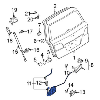 Mazda OE - Rear Liftgate Latch