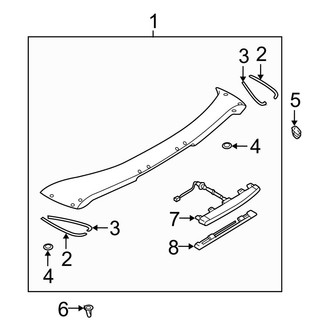 Mazda OE - Lift Gate - Spoiler (Wagon)