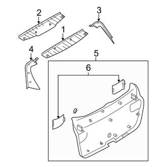 Mazda OE - Lift Gate - Interior Trim (Wagon)