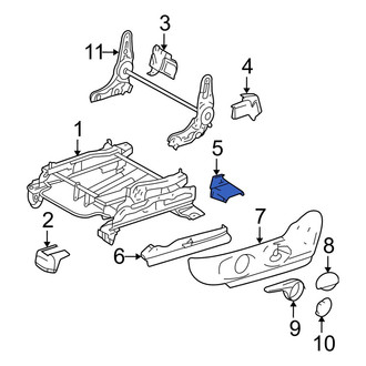 Mazda OE - Left Inner Seat Track Cover