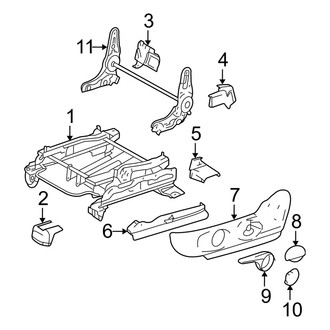Mazda OE - Seats & Tracks - Tracks & Components (Driver Side, W/O Power)