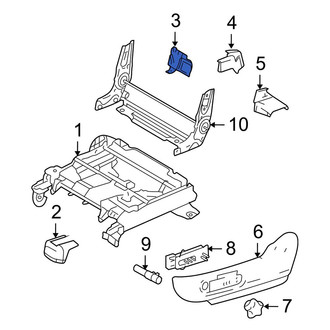 Mazda OE - Rear Left Inner Seat Track Cover