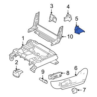 Mazda OE - Left Inner Seat Track Cover