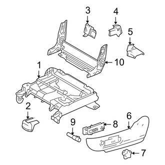 Mazda OE - Seats & Tracks - Tracks & Components (Driver Side, With Power)
