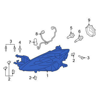 Mazda OE - Front Left Headlight