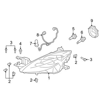 Mazda OE - Front Lamps - Combination Lamps (Halogen)
