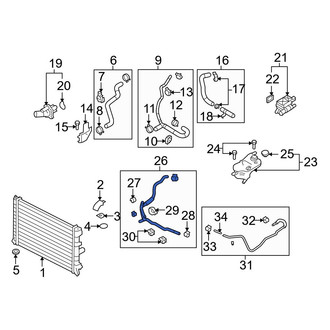 Mazda OE - Engine Coolant Overflow Hose