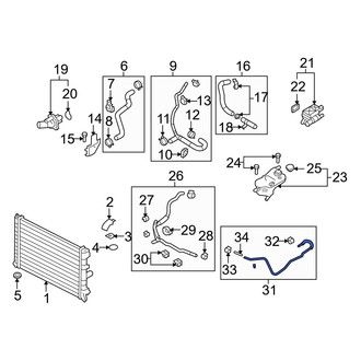 Mazda OE - Lower Radiator Coolant Hose