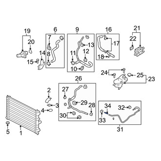 Mazda OE - Radiator Coolant Hose Adapter