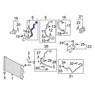 Mazda OE - Lower Radiator Coolant Hose