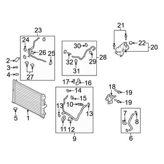 Mazda OE - Cooling - Radiator & Components (3.7L)