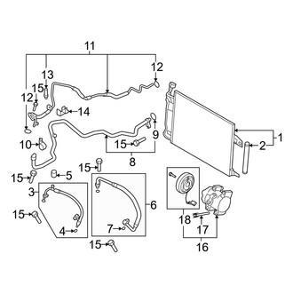 Mazda OE - Air Conditioner & Heater - Condenser, Compressor & Lines