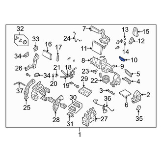 Mazda OE - HVAC Unit Case Cover