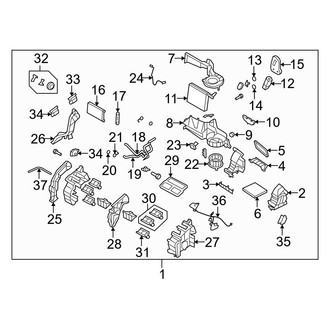 Mazda OE - Air Conditioner & Heater - Evaporator & Heater Components
