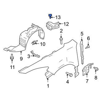 Mazda OE - Dashboard Panel Insulator Clip