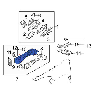 Mazda OE - Front Left Frame Side Member Assembly