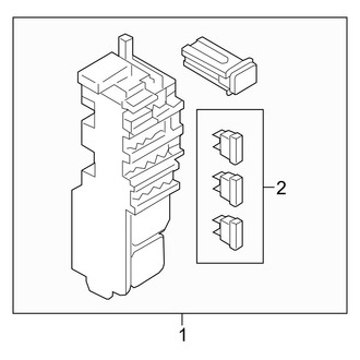 Mazda OE - Electrical Components (Fuse and Relay Instrument Panel)