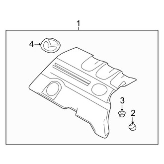 Mazda OE - Engine / Transaxle - Engine Appearance Cover (3.7L)