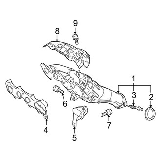 Mazda OE - Exhaust System - Manifold (Federal)