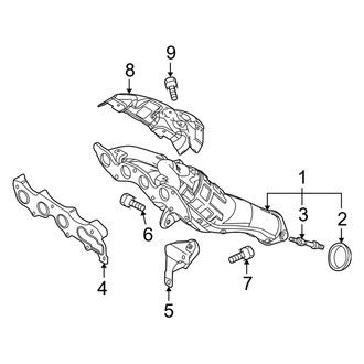 Mazda OE - Exhaust System - Manifold (California)