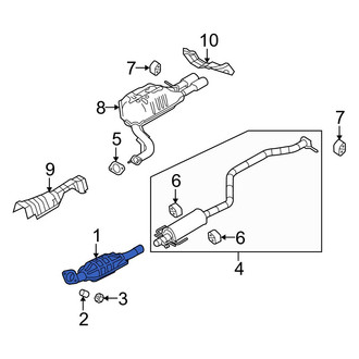 Mazda OE - Rear Catalytic Converter