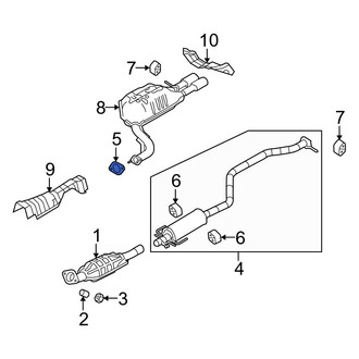 Mazda OE - Exhaust Muffler Gasket