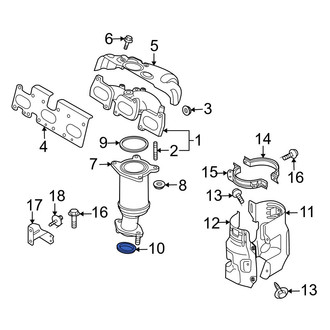 Mazda OE - Front Rearward Catalytic Converter Gasket