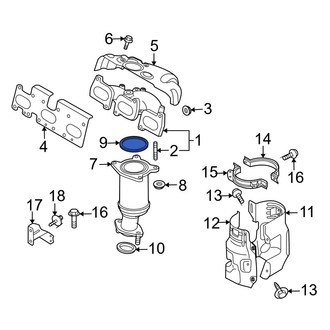 Mazda OE - Front Rearward Catalytic Converter Gasket