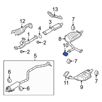Mazda OE - Exhaust Muffler Gasket