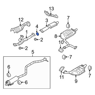 Mazda OE - Rear Forward Catalytic Converter Gasket