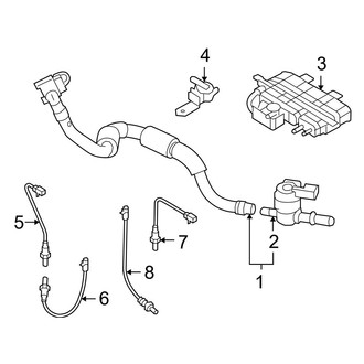 Mazda OE - Emission System - Emission Components (GT / S 3.7L)