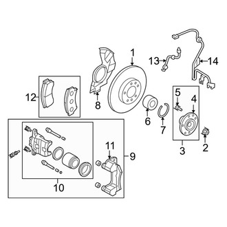 Mazda OE - Front Suspension - Brake Components (i / S)