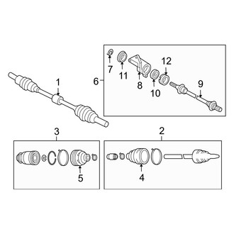 Mazda OE - Front Suspension - Drive Axles