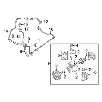 Mazda OE - Steering Gear & Linkage - Pump & Hoses