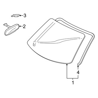 Mazda OE - Windshield - Glass