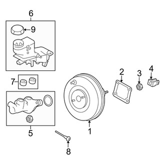 Mazda OE - Cowl - Components on Dash Panel