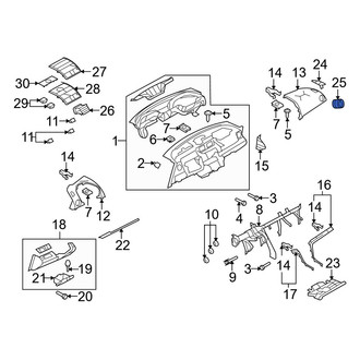 Mazda OE - Outer Dashboard Air Vent