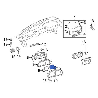 Mazda OE - Right Instrument Panel Lens