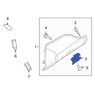 Mazda OE - Front Glove Box Latch