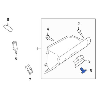 Mazda OE - Glove Box Lock Kit