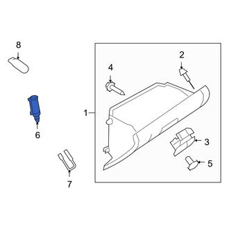 Mazda OE - Glove Box Support